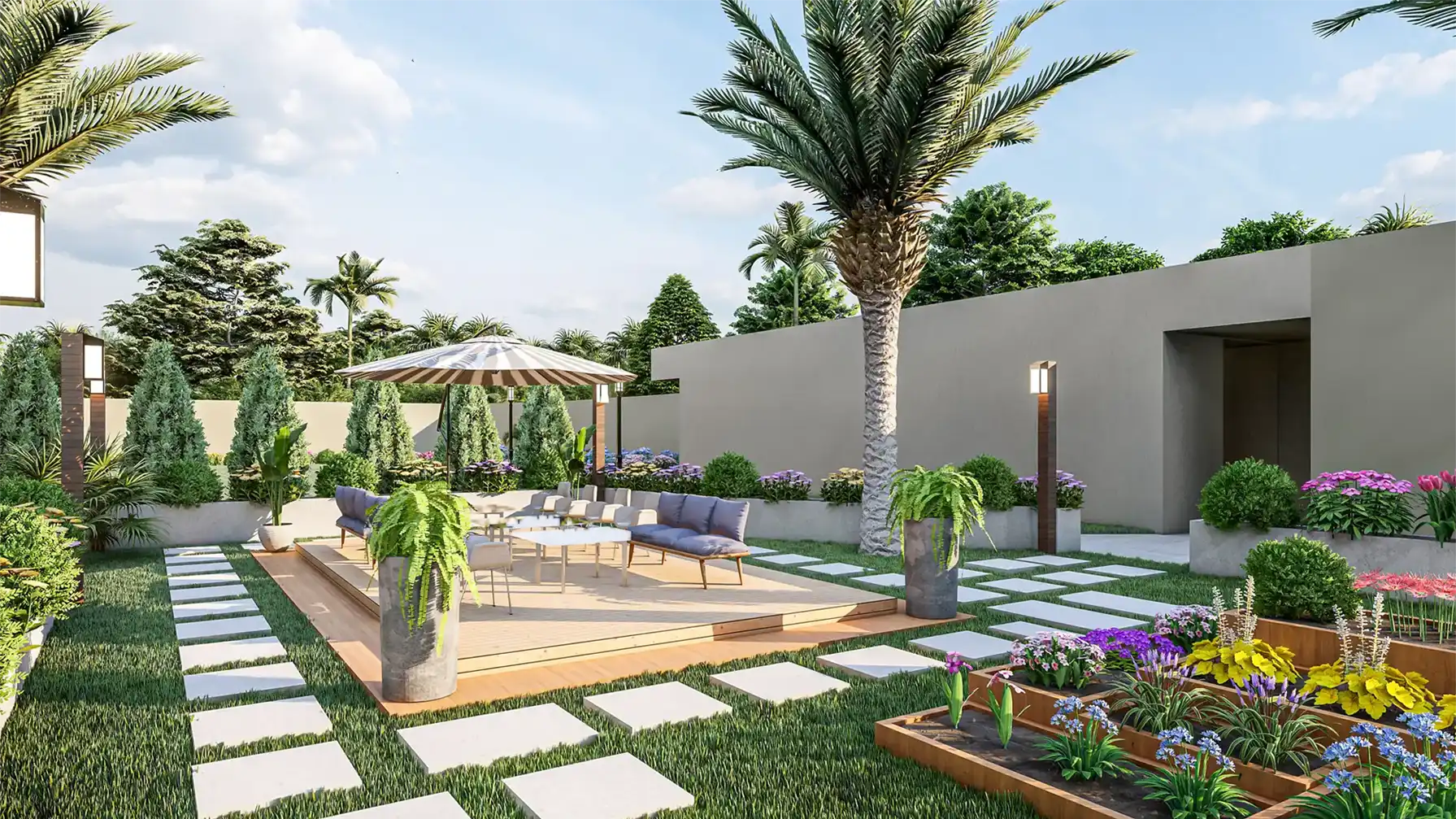 تنسيق حدائق جدة